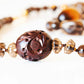 The Brown, Smoky Quartz, Tiger Eye and Carved Wood Necklace - Victoria's Jewellery