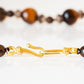The Brown, Smoky Quartz, Tiger Eye and Carved Wood Necklace - Victoria's Jewellery