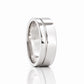 Angelo, Gold Grooved Mens Wedding Ring - Polished - Victoria's Jewellery