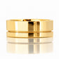Angelo, Gold Grooved Mens Wedding Ring - Polished - Victoria's Jewellery