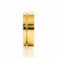 Angelo, Gold Grooved Mens Wedding Ring - Polished - Victoria's Jewellery