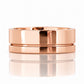Angelo, Gold Grooved Mens Wedding Ring - Polished - Victoria's Jewellery