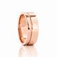 Angelo, Gold Grooved Mens Wedding Ring - Polished - Victoria's Jewellery