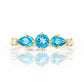 Rina, a Topaz and Lab Diamond Stack Ring - Victoria's Jewellery