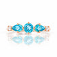 Rina, a Topaz and Lab Diamond Stack Ring - Victoria's Jewellery