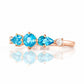 Rina, a Topaz and Lab Diamond Stack Ring - Victoria's Jewellery