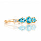 Rina, a Topaz and Lab Diamond Stack Ring - Victoria's Jewellery
