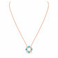 Circle of Life Necklace - Blue Topaz and Prasiolite
