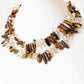 Tiger Eye and Golden Yellow Preciousa Crystal Necklace - Victoria's Jewellery
