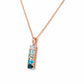 Willow, Topaz and Lab Diamond Necklace