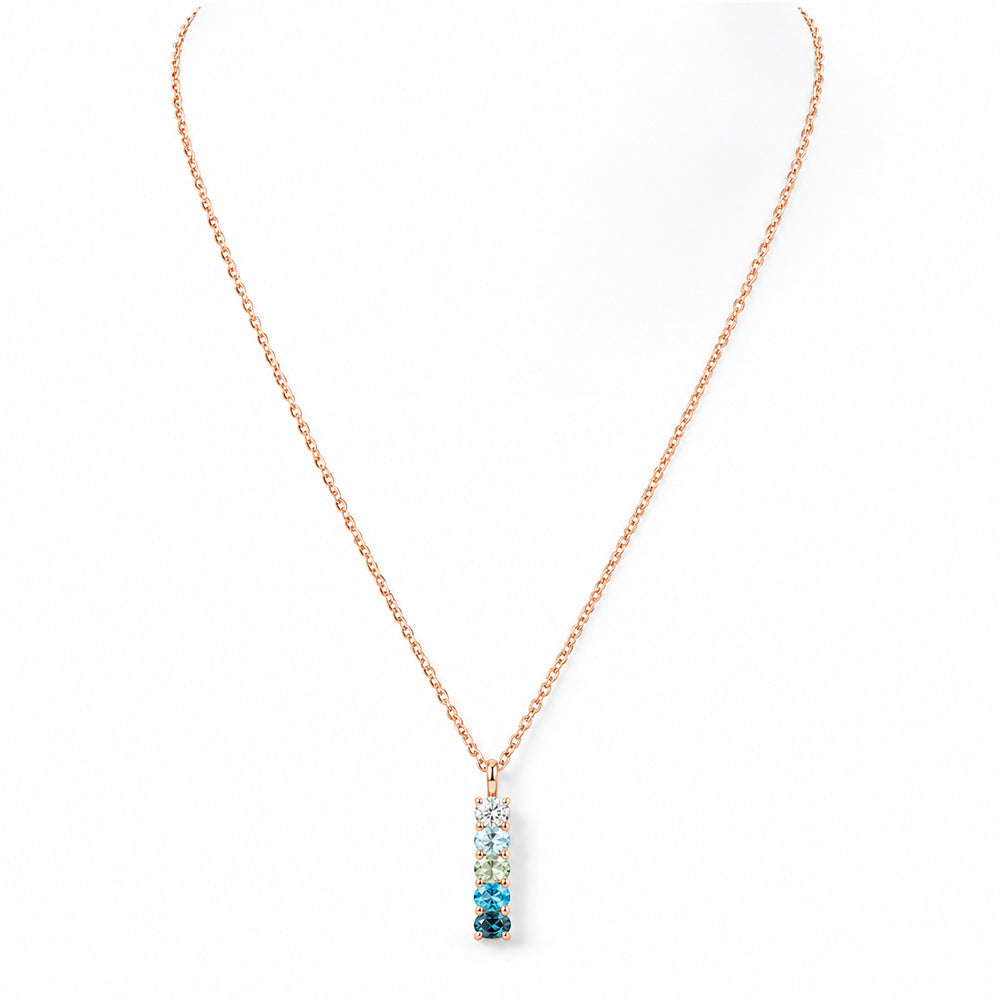 Willow, Topaz and Lab Diamond Necklace