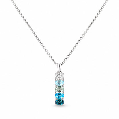 Willow, Topaz and Lab Diamond Necklace