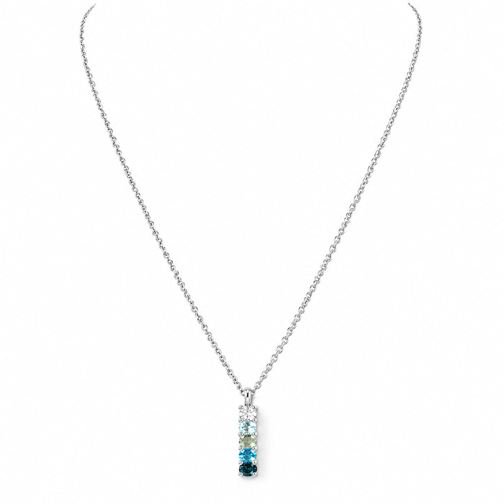 Willow, Topaz and Lab Diamond Necklace