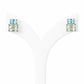 Charlotte, Topaz and Prasiolite Stud Earring - Victoria's Jewellery