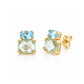 Charlotte, Topaz and Prasiolite Stud Earring - Victoria's Jewellery
