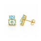Charlotte, Topaz and Prasiolite Stud Earring - Victoria's Jewellery