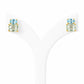 Charlotte, Topaz and Prasiolite Stud Earring - Victoria's Jewellery