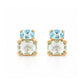 Charlotte, Topaz and Prasiolite Stud Earring - Victoria's Jewellery