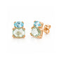 Charlotte, Topaz and Prasiolite Stud Earring - Victoria's Jewellery
