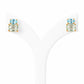 Charlotte, Topaz and Prasiolite Stud Earring - Victoria's Jewellery