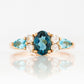 Ariana, a Topaz and White Sapphire Ring