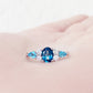 Ariana, a Topaz and White Sapphire Ring