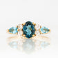 Ariana, a Topaz and White Sapphire Ring