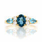 Ariana, a Topaz and White Sapphire Ring - Victoria's Jewellery