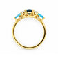 Ariana, a Topaz and White Sapphire Ring - Victoria's Jewellery