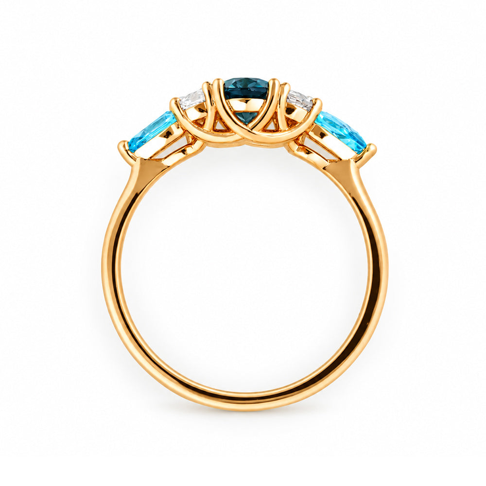 Ariana, a Topaz and White Sapphire Ring - Victoria's Jewellery