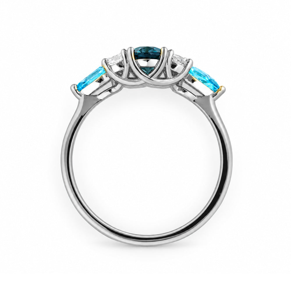 Ariana, a Topaz and White Sapphire Ring - Victoria's Jewellery