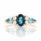 Ariana, a Topaz and White Sapphire Ring - Victoria's Jewellery