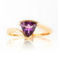 Cali, a Trillion cut Ametyst Ring - Victoria's Jewellery