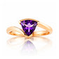 Cali, a Trillion cut Amethyst Ring - Victoria's Jewellery