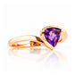Cali, a Trillion cut Amethyst Ring - Victoria's Jewellery