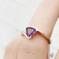 Cali, a Trillion cut Ametyst Ring