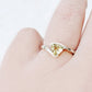 Trillion cut Lemon Quartz Ring in White Gold - Victoria's Jewellery