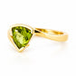 Cali, a Trillion Cut Peridot Ring - Victoria's Jewellery