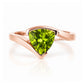 Cali, a Trillion Cut Peridot Ring - Victoria's Jewellery