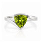 Cali, a Trillion Cut Peridot Ring - Victoria's Jewellery