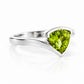 Cali, a Trillion Cut Peridot Ring - Victoria's Jewellery