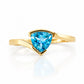 Cali, a Trillion cut Swiss Blue Topaz Ring - Victoria's Jewellery
