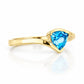 Cali, a Trillion cut Swiss Blue Topaz Ring - Victoria's Jewellery