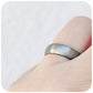 Silver Brushed Tungsten Mens Wedding Ring - Victoria's Jewellery