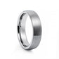 Silver Brushed Tungsten Mens Wedding Ring - Victoria's Jewellery