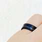 Andre, a Meteorite and Brushed Tungsten Mens Wedding Ring - 8mm