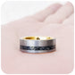 Erik, a Meteorite and Brushed Tungsten Mens Wedding Ring - 8mm