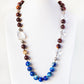 Rosewood, Lapis Lazuli and Crystal Necklace - Victoria's Jewellery