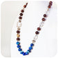 Rosewood, Lapis Lazuli and Crystal Necklace