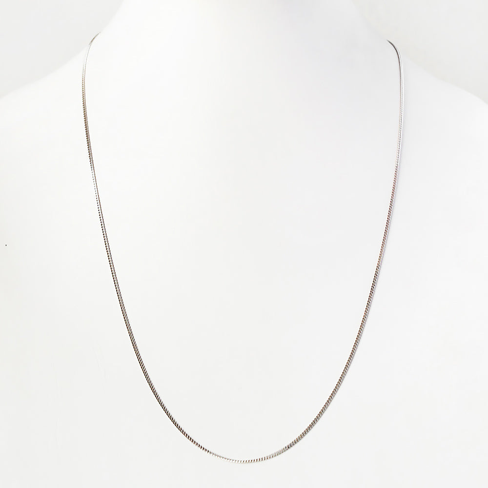 White Gold Curb Chain - Victoria's Jewellery